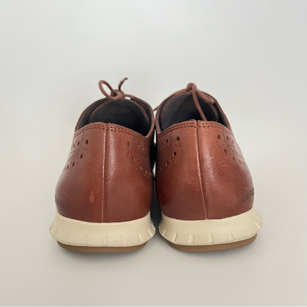Cole Haan Brown Leather Wingtip Sneakers - Picture 5 of 6